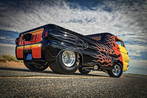 Tom McMullen's Dodge A100 - right rear profile