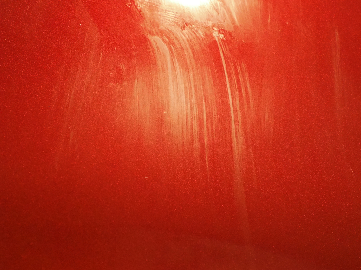 Car glaze ready to be buffed out.