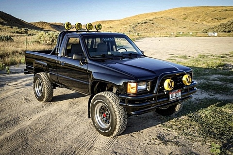 1987 Toyota Truck Back to the Future tribute right front profile - featured