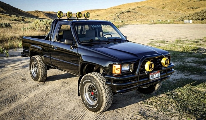 1987 Toyota Truck Back to the Future tribute right front profile - featured