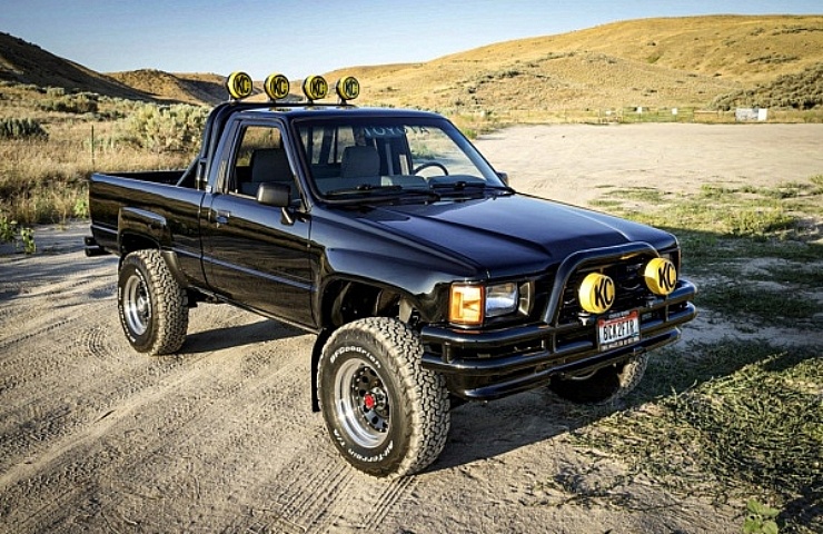 1987 Toyota Truck Back to the Future tribute right front profile - featured