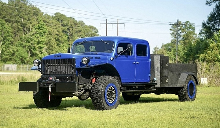 Restomod Power Wagon - left front profile