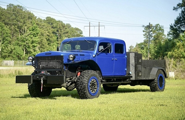 Restomod Power Wagon - left front profile