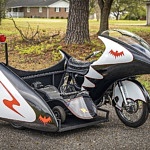 Batcycle Replica Built With Original TV Bike Molds